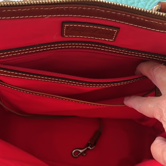 Dooney & Bourke, Pebble Grain Leather Zip Zip Satchel, never used blue - Picture 9 of 16